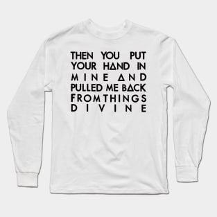 Hand in mine 1 (black) Long Sleeve T-Shirt